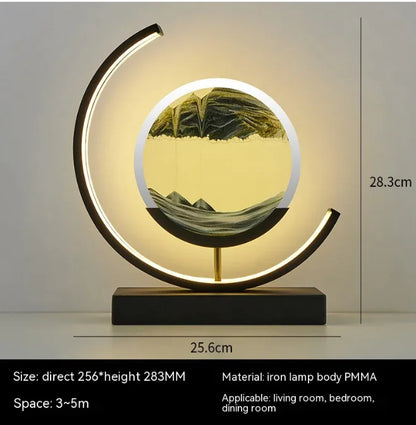 Chinese Style Hourglass Table Lamp